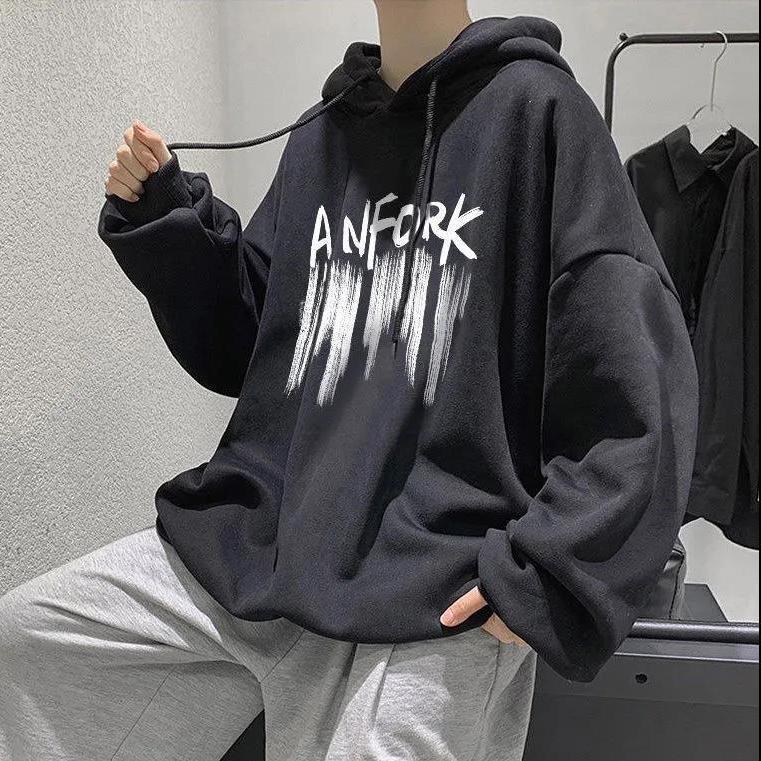 Herren lässiger Oversized Hoodie mit kreativem Grafikdesign Heidi-Mode