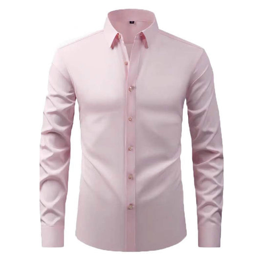 Herren langärmliges Hemd mit innovativer Schnittführung und Modernem Design Heidi-Mode