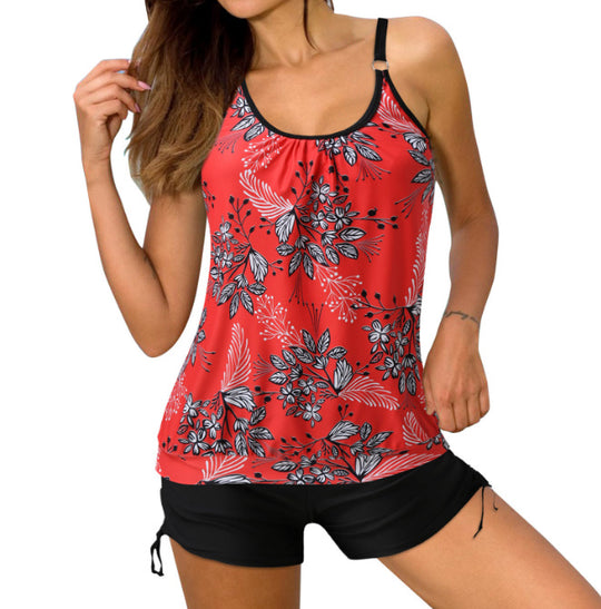 Damen Sportlicher Tankini mit stylischem Schnitt und Shorts Heidi-Mode