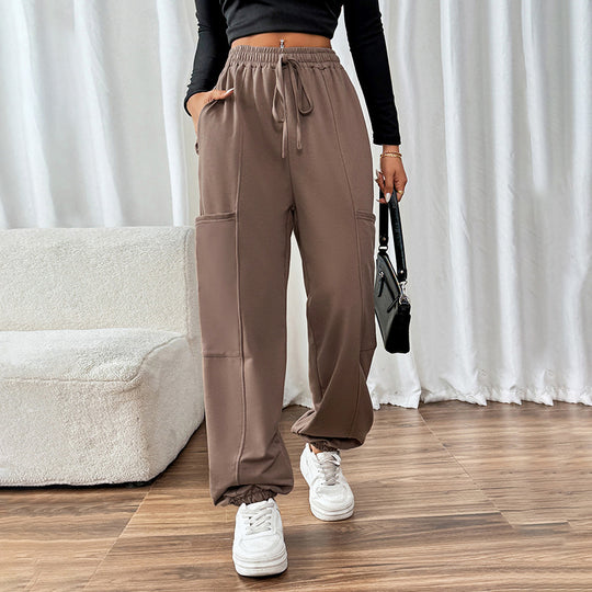 Damen Hochwertige Freizeithose mit elastischem Bund und praktischen Seitentaschen Heidi-Mode