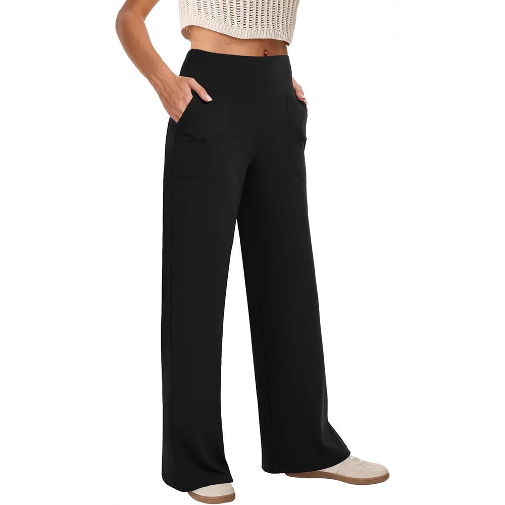 Damen bequeme Freizeithose mit seitlichen Taschen und elastischem Bund Heidi-Mode