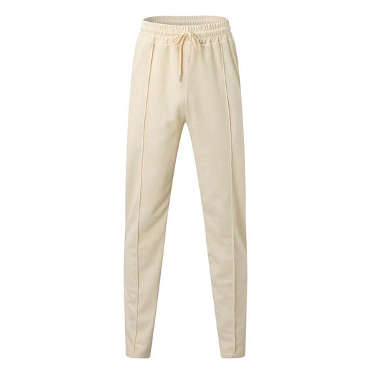 Damen bequeme Stretch-Jogginghose mit hohem Bund und Kordelzug Heidi-Mode