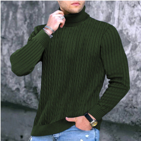 Herren Rollkragenpullover aus komfortabler Strickqualität Heidi-Mode