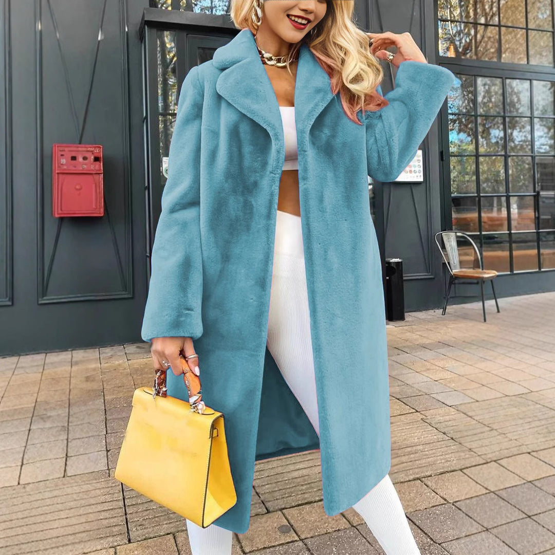 Damen Kuschelige Oversized Jacke aus weichem Material Heidi-Mode