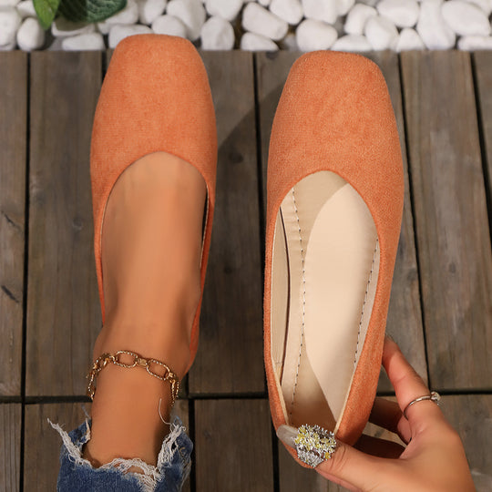 Damen Ballerinas im eleganten und minimalistischen Design mit anatomischer Fußbettung Heidi-Mode