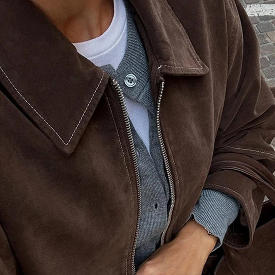 Damen Elegante Oversized-Jacke im lässigen Stil Heidi-Mode