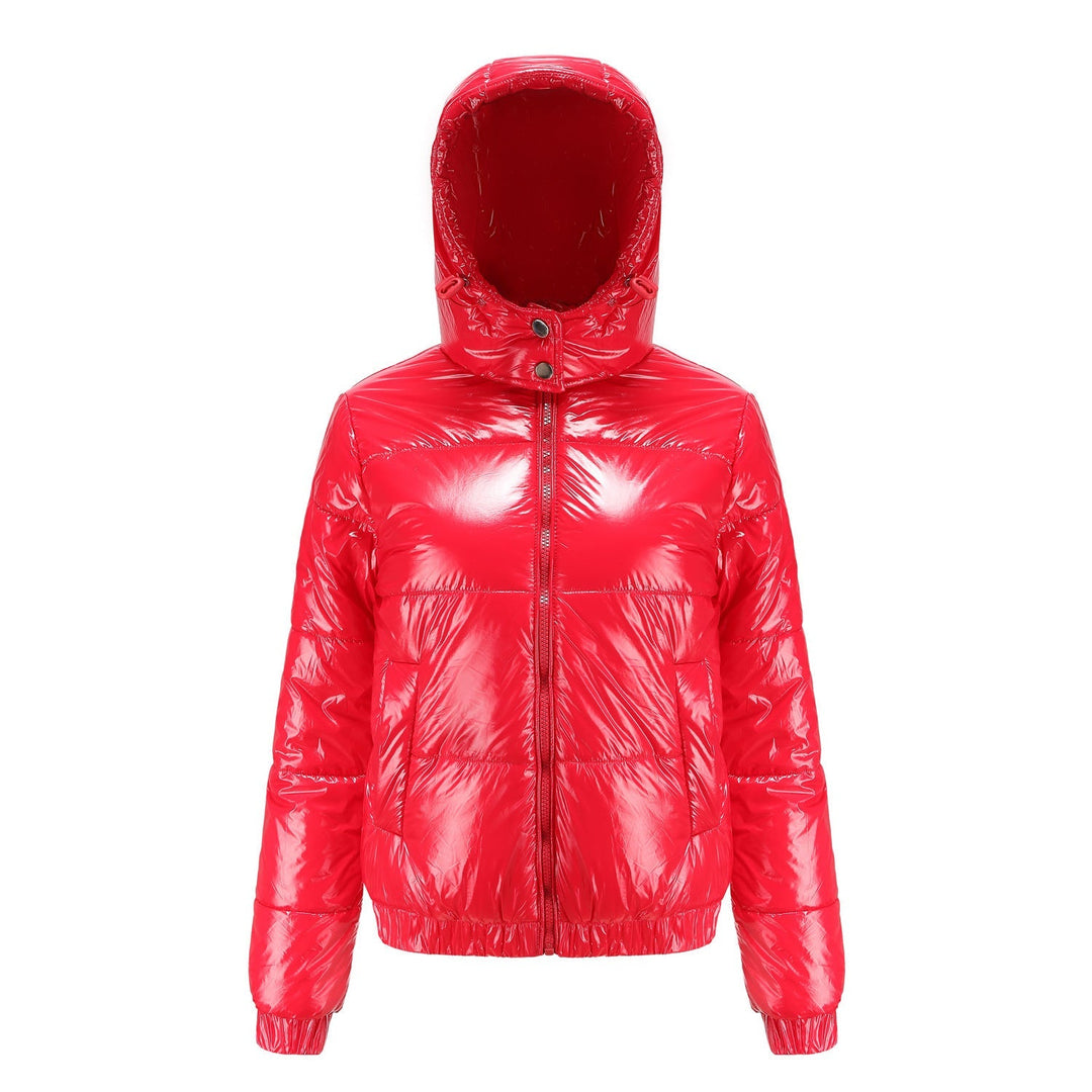 Glänzende Wasserabweisende Thermo Komfort Winterjacke Damen | Heidi-Mode