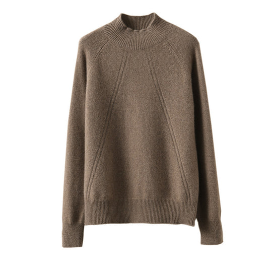 Damen kuscheliger Rollkragenpullover aus feinem Material mit lässigem Schnitt Heidi-Mode