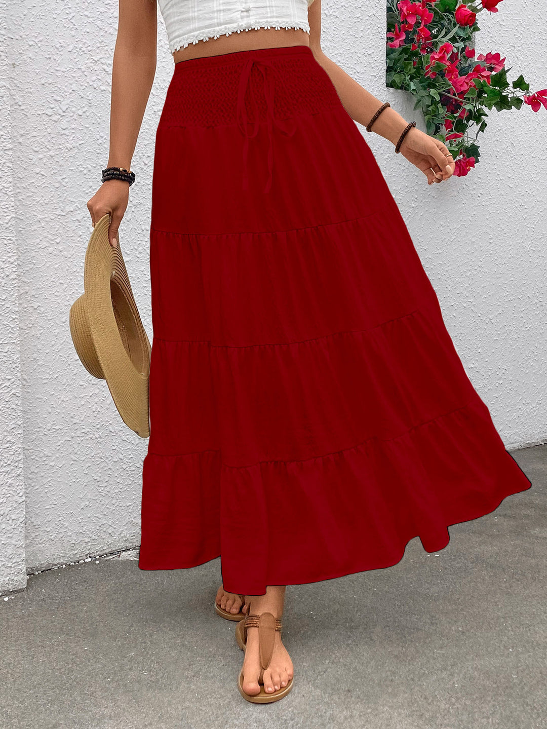 Damen Maxi Rock Heidi-Mode