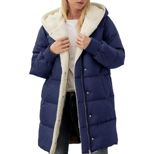 Heidi-Mode | Luxuriöse Wendbare Baumwolljacke mit Kapuze