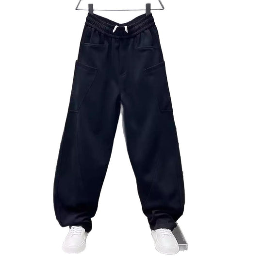 Damen bequeme Sweathose mit Cargo-Taschen Heidi-Mode