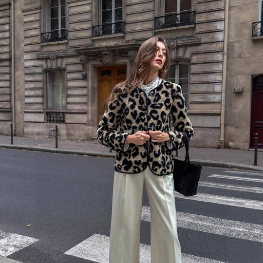 Damen kuscheliger Fleece-Jacke Heidi-Mode