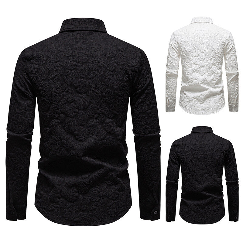 Herren Hemd mit strukturiertem Design Heidi-Mode