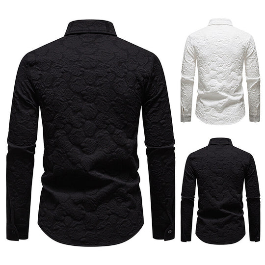 Herren Hemd mit strukturiertem Design Heidi-Mode