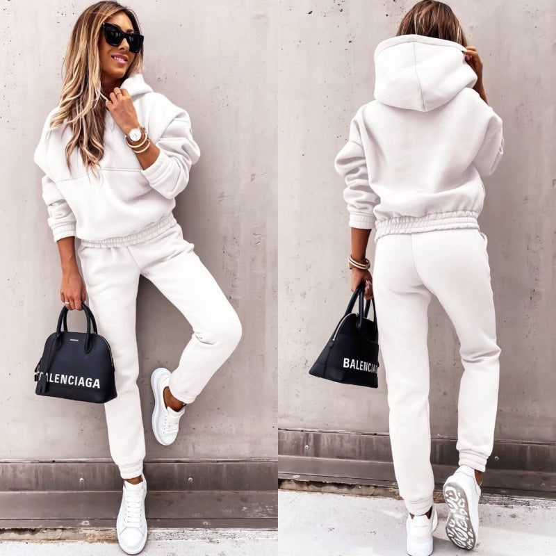 Damen Lässiges Sweatpants-Set mit Oversized-Pullover Heidi-Mode
