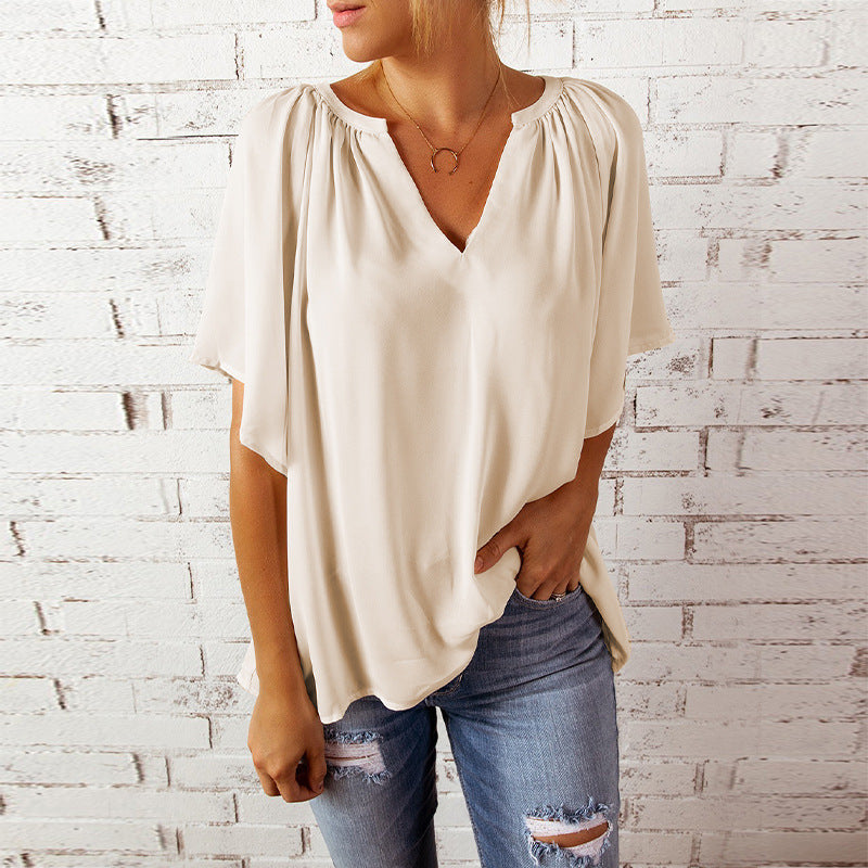 Damen elegante Chiffon-Bluse Heidi-Mode