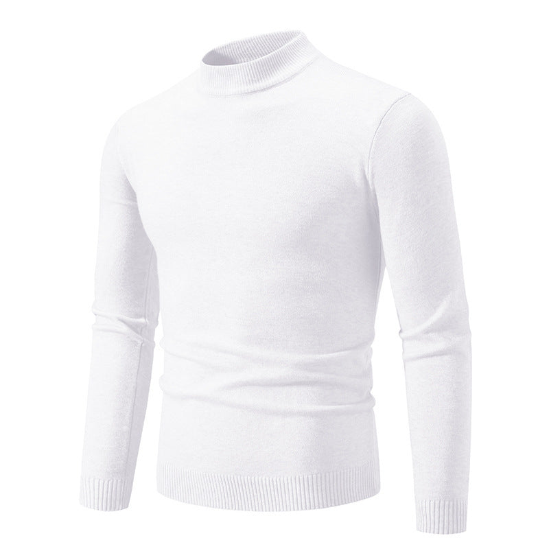 Herren modischer Rollkragenpullover aus feiner Strickqualität Heidi-Mode