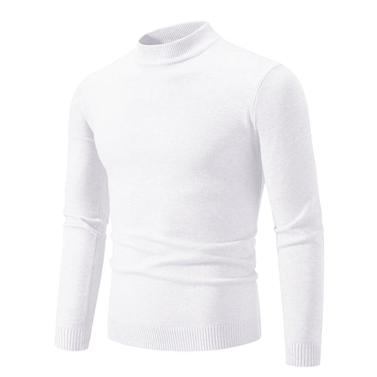 Herren modischer Rollkragenpullover aus feiner Strickqualität Heidi-Mode
