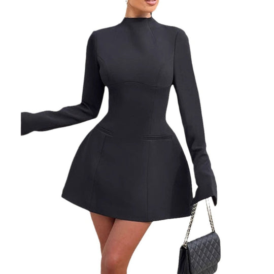 Damen Modisches Kurzkleid mit strukturiertem Design und eleganter Silhouette Heidi-Mode