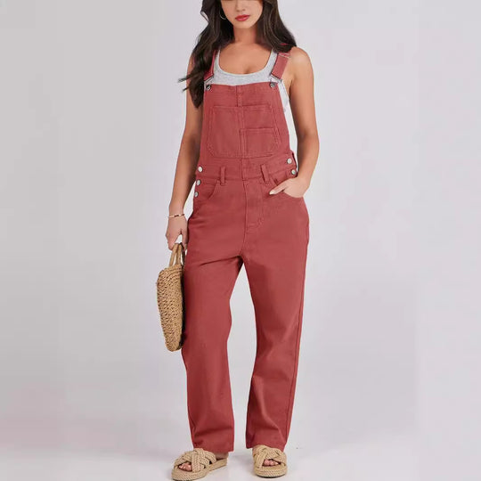 Damen Lässige und bequeme Latzhose Heidi-Mode