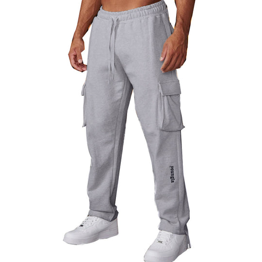 Herren Cargo-Jogginghose mit elastischem Bund und praktischen Seitentaschen Heidi-Mode