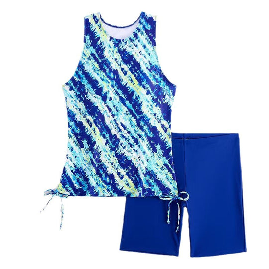 Damen Sportliches Tanktop mit kurzer Hose im modischen Design Heidi-Mode
