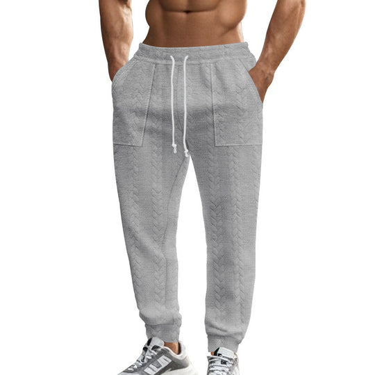 Herren Bequeme Trainingshose mit seitlichen Taschen und regulierbarem Kordelzug Heidi-Mode