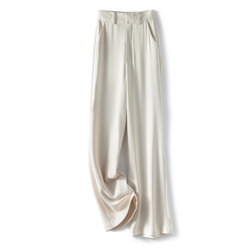 Damen elegante Culottes mit hohem Bund und modernen Eingrifftaschen Heidi-Mode