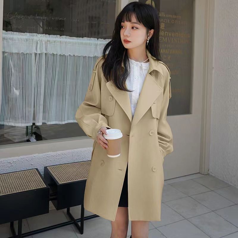 Damen Trenchcoat mit modischem Oversized-Schnitt und eleganten Details Heidi-Mode