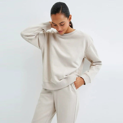 Damen Bequemer Oversized Sweatpullover mit lässigem Schnitt Heidi-Mode