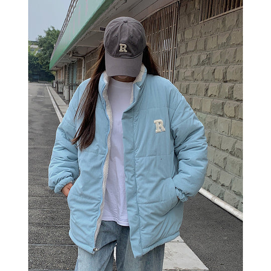 Damen Casual Steppjacke mit hohem Kragen und Seitentaschen Heidi-Mode