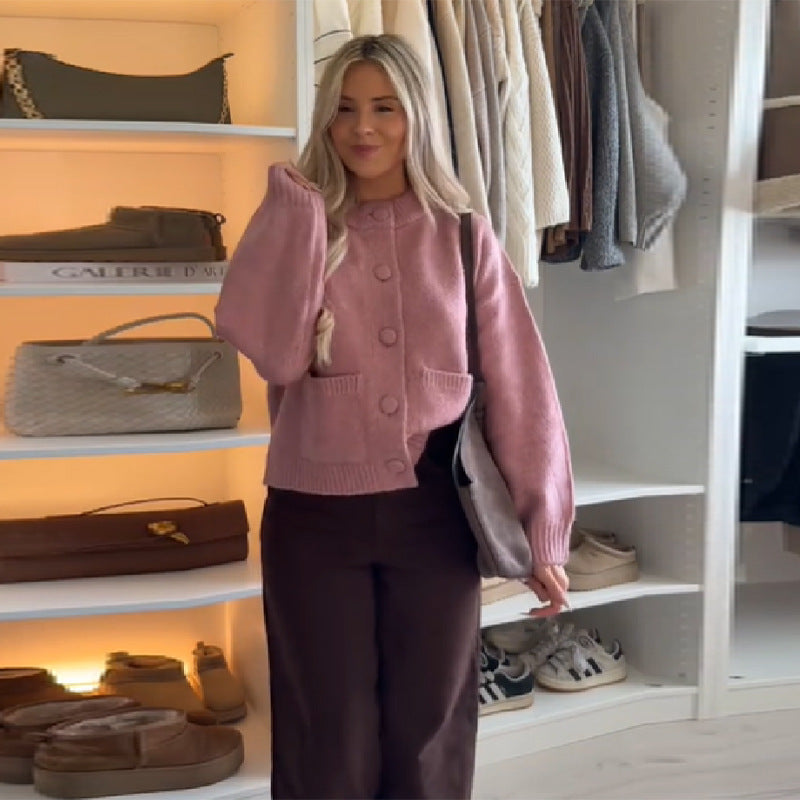 Damen Oversized Strickjacke Heidi-Mode