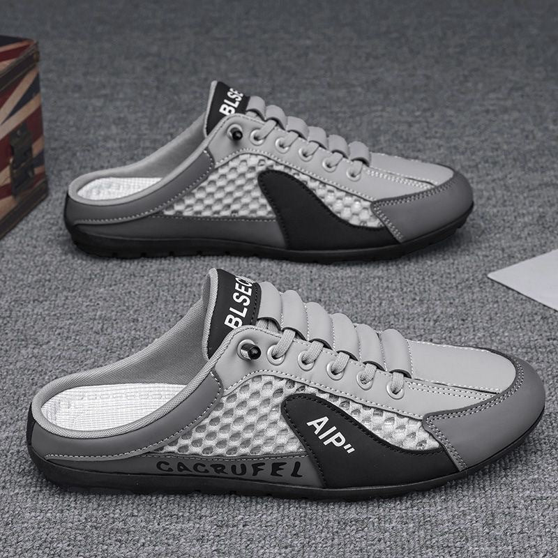 Herren Leichte Slip-On Freizeitsneaker mit Atmungsaktivem Mesh-Design Heidi-Mode