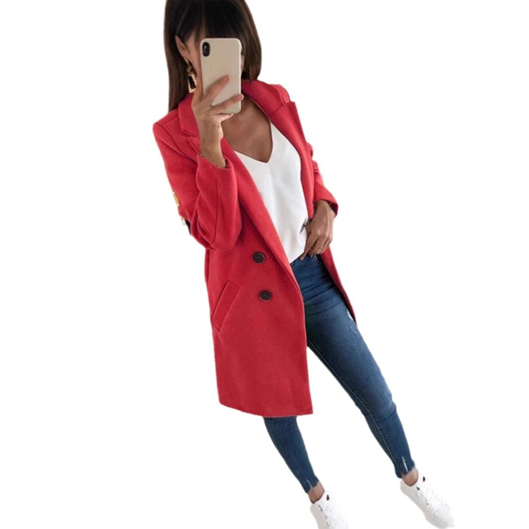 Damen Blazer im doppelten Knopfdesign Heidi-Mode