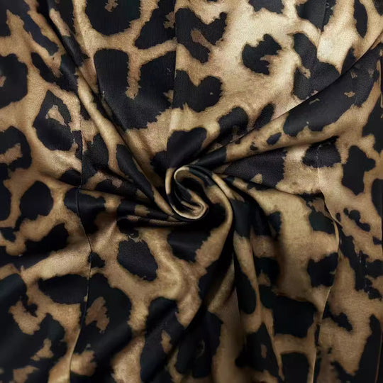 Damen stilvolle Blazerjacke mit modernem Leopardenmuster Heidi-Mode