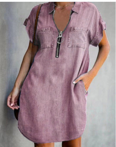 Damen Leichtes Viskosebluse mit Knopfleiste Heidi-Mode