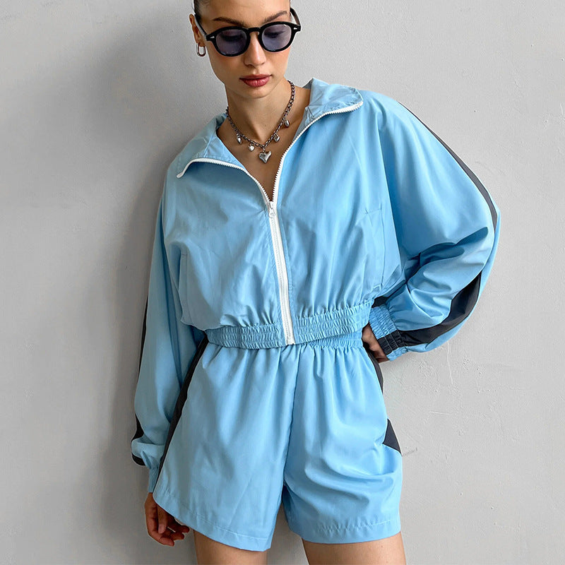Damen Sportliche Kurzjacke mit elastischem Bund Heidi-Mode