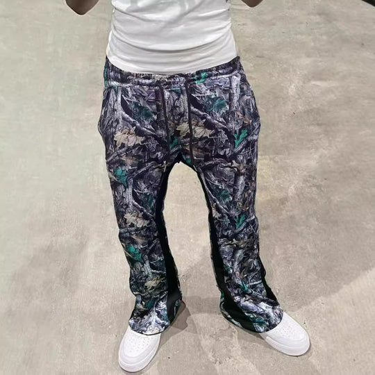 Herren Freizeithose mit innovativem Camouflage-Muster und elastischem Bund Heidi-Mode