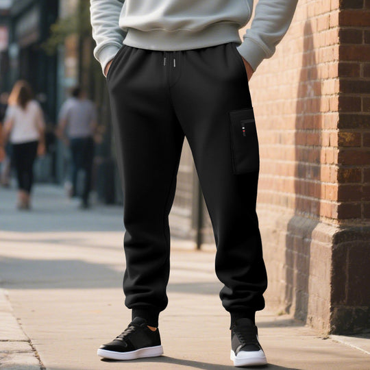 Herren Freizeithose mit elastischem Bund und praktischen Seitentaschen Heidi-Mode