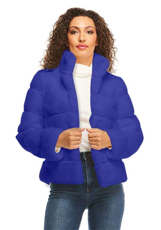 Damen Modische Daunenjacke mit hohem Kragen Heidi-Mode