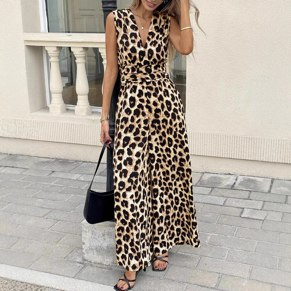 Damen Jumpsuit im trendigen Leo-Muster Heidi-Mode