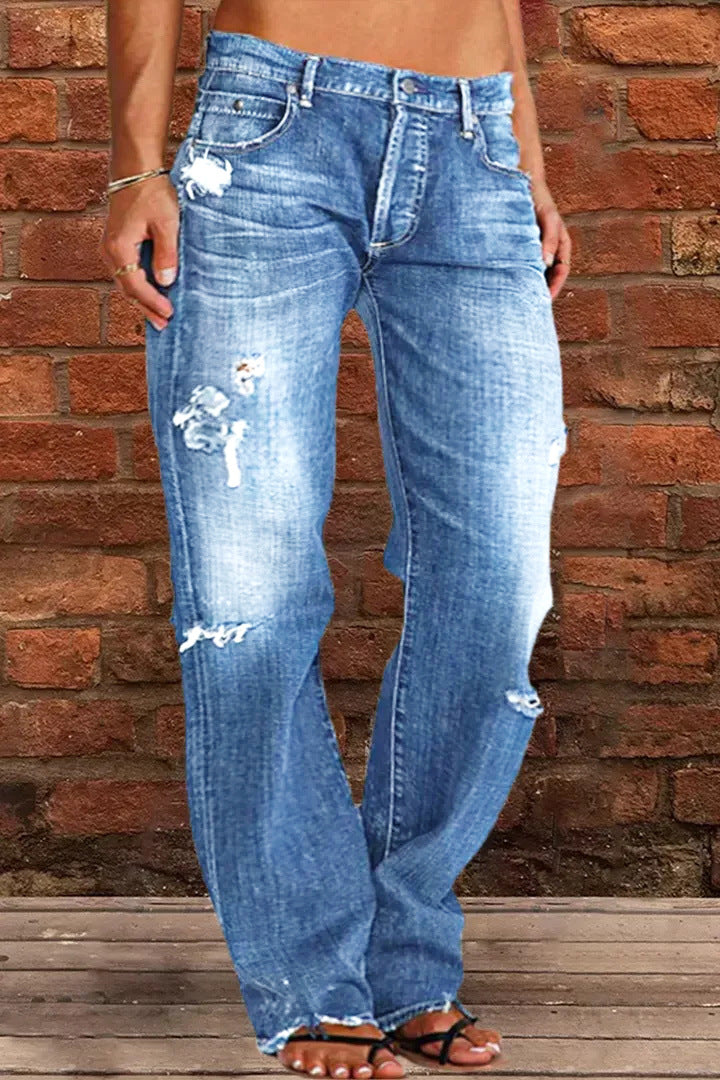 Damen lockere Jeans im Used-Look Heidi-Mode