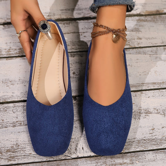 Damen Ballerinas im eleganten und minimalistischen Design mit anatomischer Fußbettung Heidi-Mode