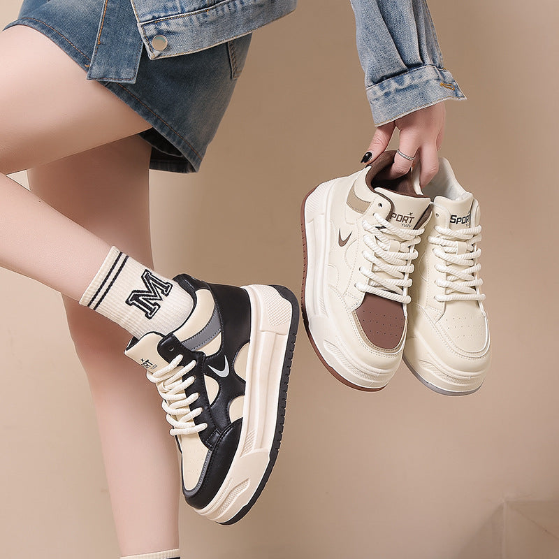 Damen Hohe Sneaker mit dicker Profilsohle und modernem Design Heidi-Mode