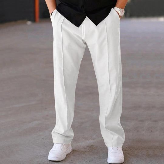 Herren Bequeme Sweatpants mit eleganter Optik und seitlichen Eingrifftaschen Heidi-Mode