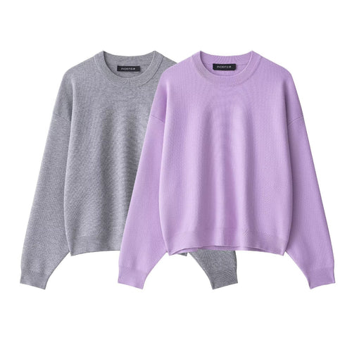 Damen lässiger Oversized Pullover Heidi-Mode