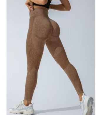 Damen Hochwertige Sportleggings mit hohem Bund Heidi-Mode