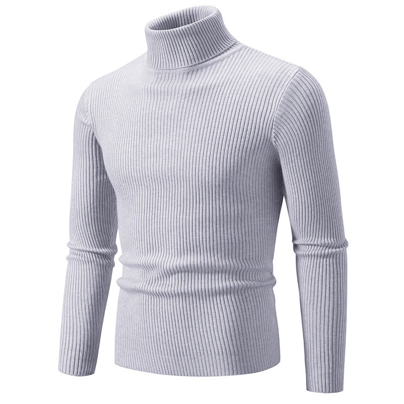 Herren feiner Rollkragenpullover aus langlebigem Strickmaterial Heidi-Mode