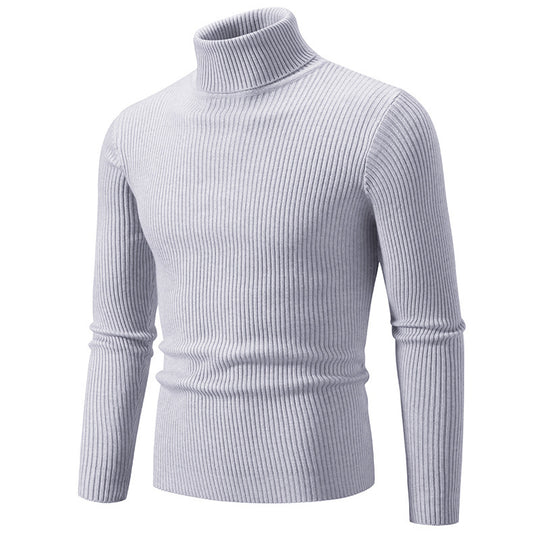 Herren feiner Rollkragenpullover aus langlebigem Strickmaterial Heidi-Mode