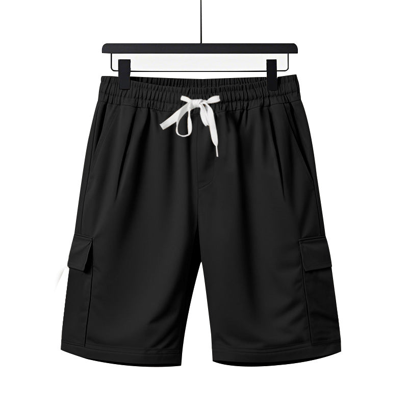 Herren Cargo-Shorts mit elastischem Bund und praktischen Seitentaschen Heidi-Mode